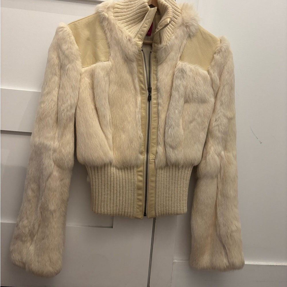Mackage Cream Teddy Jacket